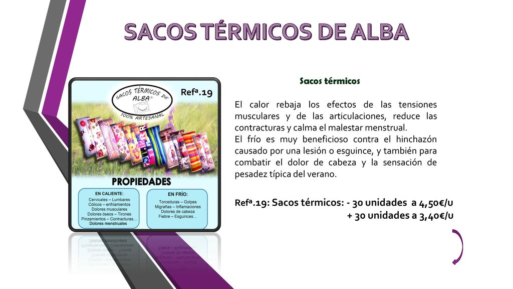 SACOS TÉRMICOS DE ALBA + 30 unidades a 3,40€/u Sacos térmicos Refª.19