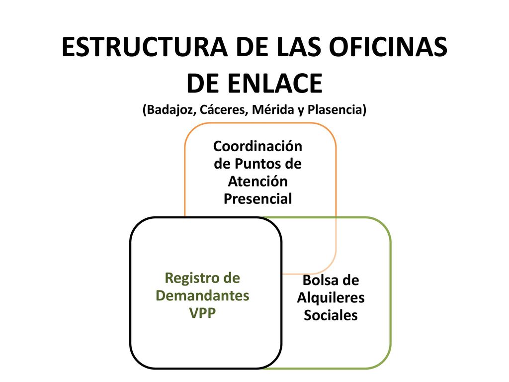 ESTRUCTURA DE LAS OFICINAS DE ENLACE (Badajoz, Cáceres, Mérida y Plasencia)