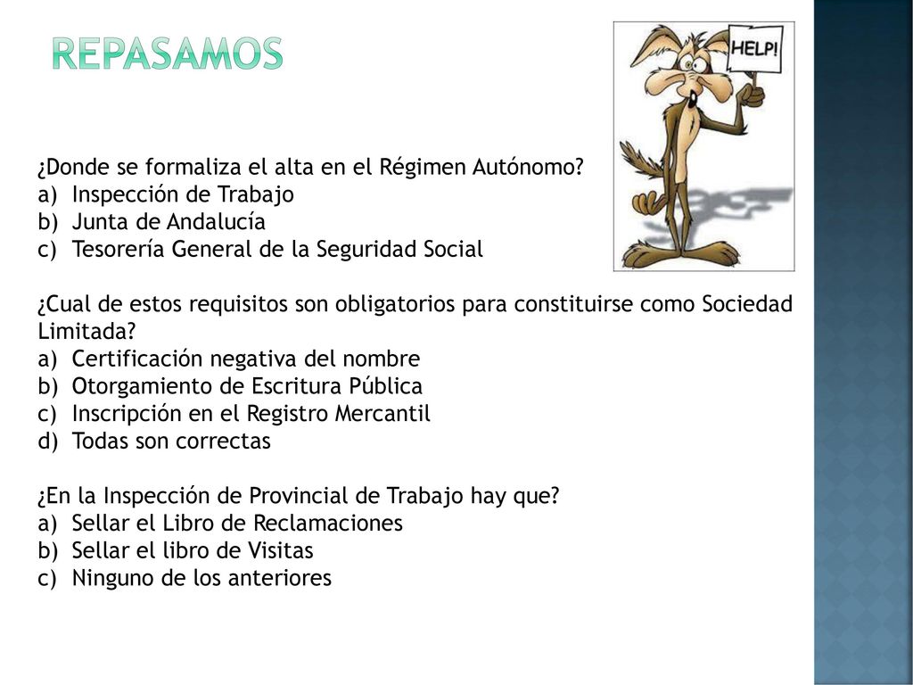 REPASAMOS ¿Donde se formaliza el alta en el Régimen Autónomo