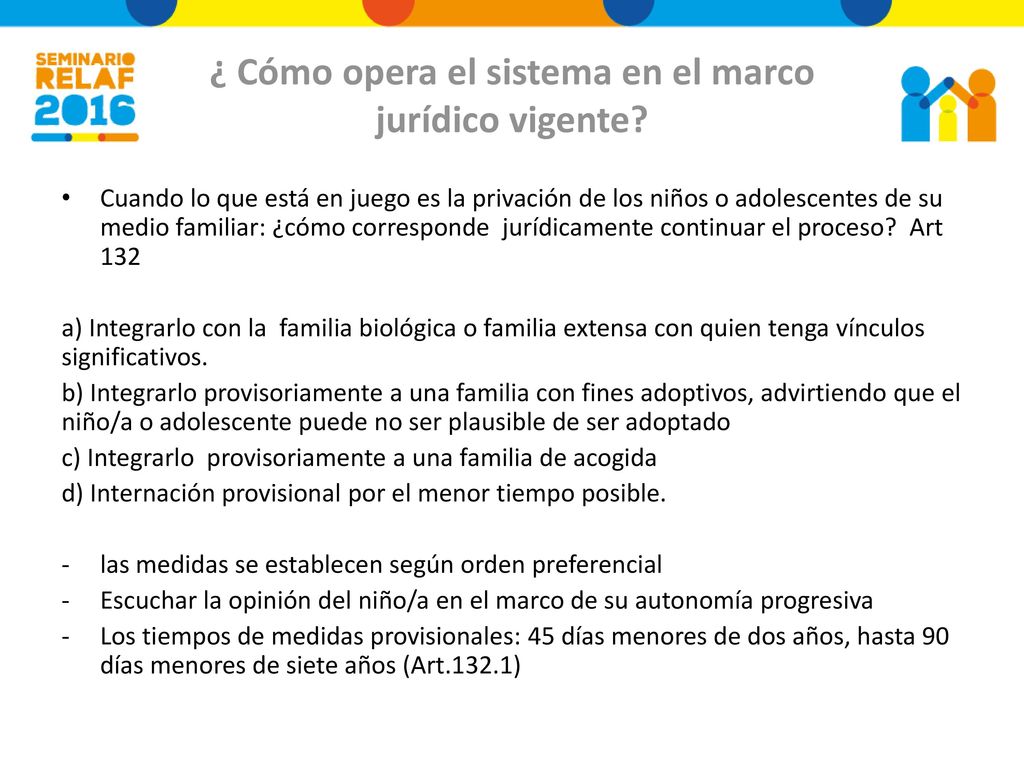 ¿ Cómo opera el sistema en el marco jurídico vigente