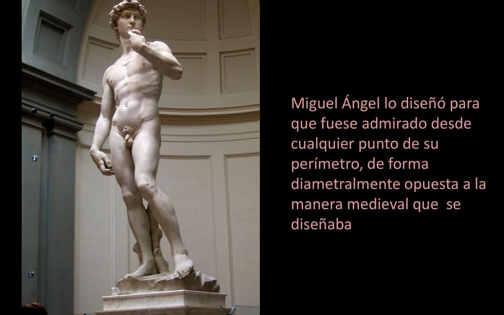 Miguel Ángel lo diseñó para que fuese admirado desde cualquier punto de su perímetro, de forma diametralmente opuesta a la manera medieval que se diseñaba