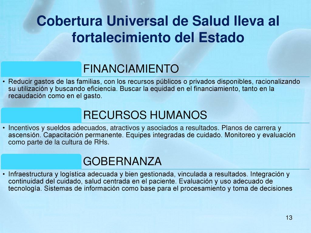 Cobertura Universal de Salud lleva al fortalecimiento del Estado