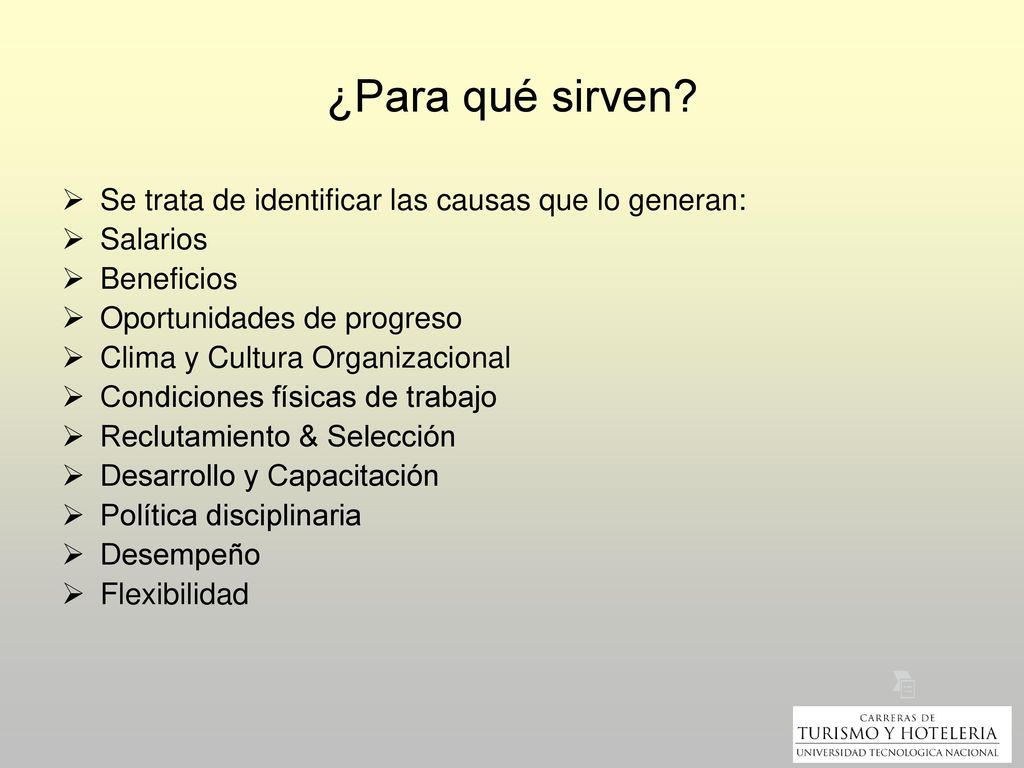 ¿Para qué sirven Se trata de identificar las causas que lo generan: