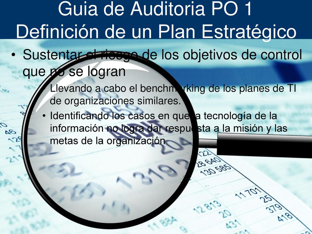 Guia de Auditoria PO 1 Definición de un Plan Estratégico