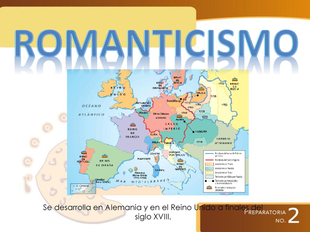 ROMANTICISMO Se desarrolla en Alemania y en el Reino Unido a finales del siglo XVIII.