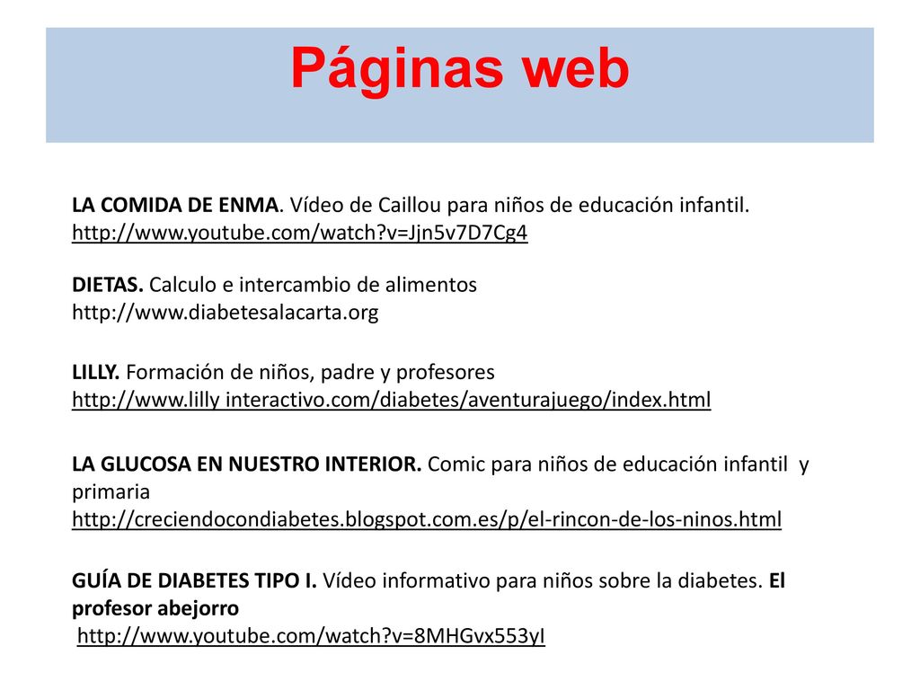 Páginas web LA COMIDA DE ENMA. Vídeo de Caillou para niños de educación infantil.   v=Jjn5v7D7Cg4.