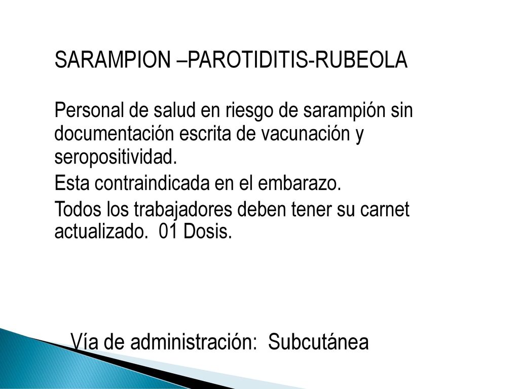 Vía de administración: Subcutánea