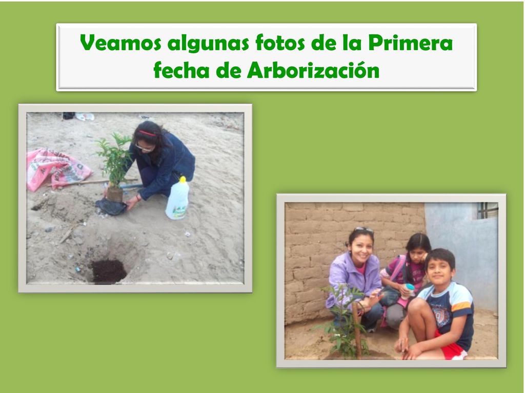 Veamos algunas fotos de la Primera fecha de Arborización