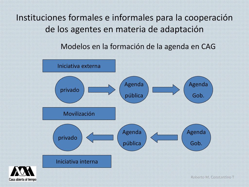 Modelos en la formación de la agenda en CAG