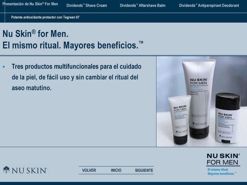 Nu Skin® for Men. El mismo ritual. Mayores beneficios.™