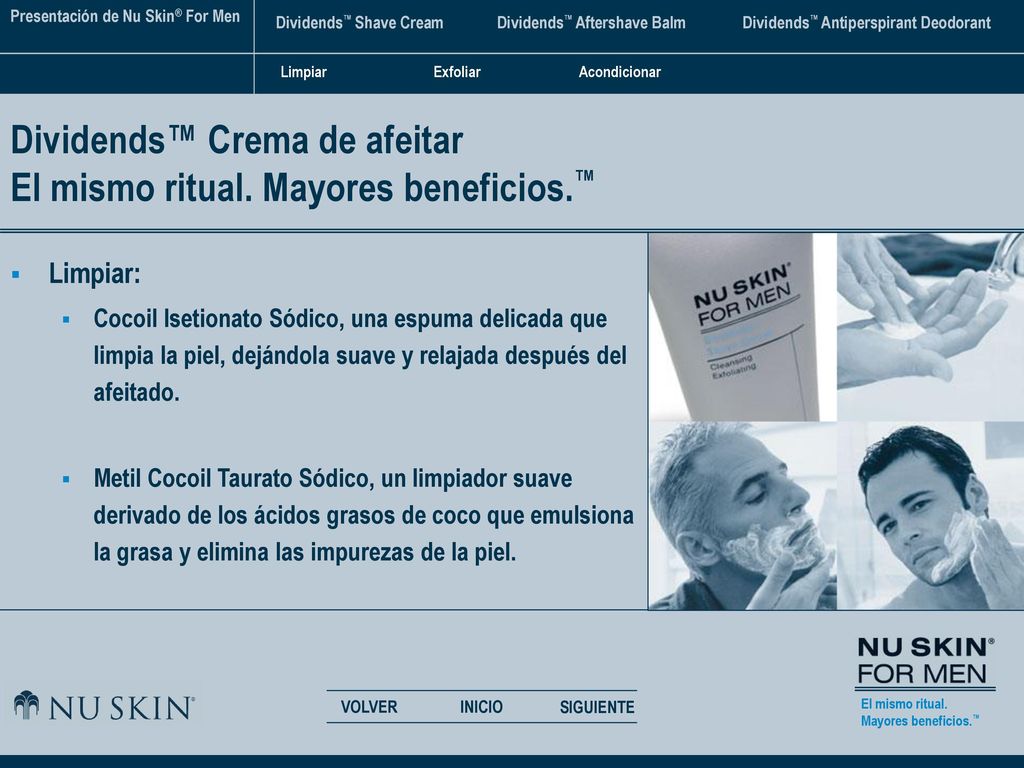Dividends™ Crema de afeitar El mismo ritual. Mayores beneficios.™