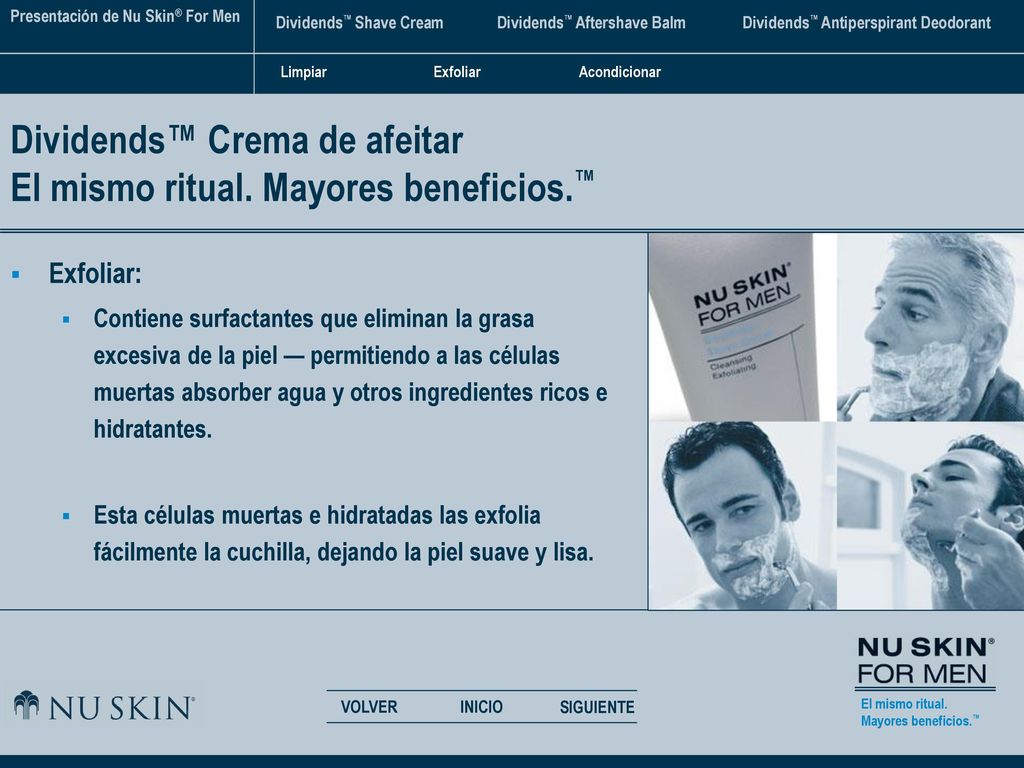 Dividends™ Crema de afeitar El mismo ritual. Mayores beneficios.™