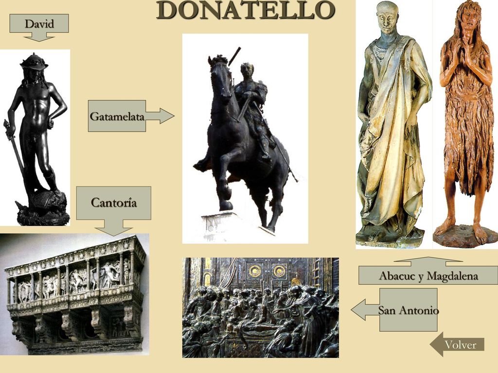 DONATELLO Cantoría David Gatamelata Abacuc y Magdalena San Antonio