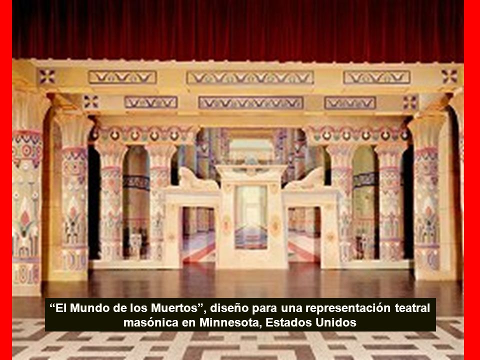 El Mundo de los Muertos , diseño para una representación teatral