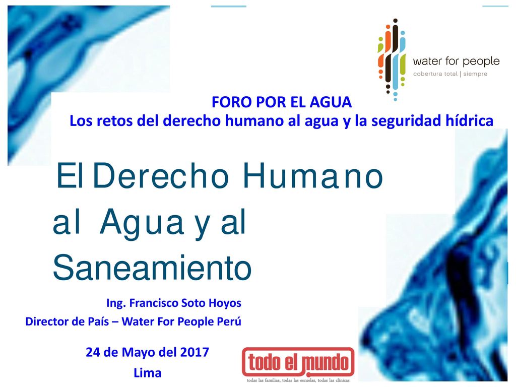 Los retos del derecho humano al agua y la seguridad hídrica