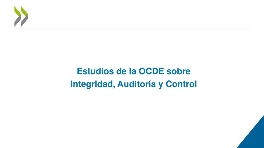 Estudios de la OCDE sobre Integridad, Auditoría y Control
