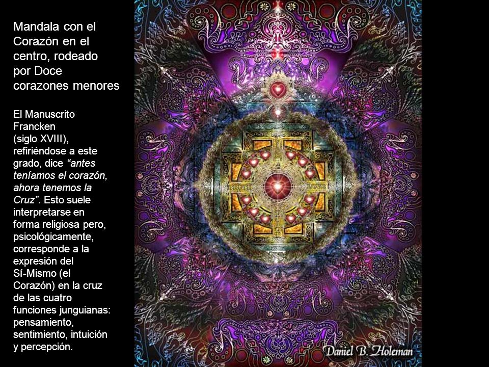 Mandala con el Corazón en el centro, rodeado por Doce