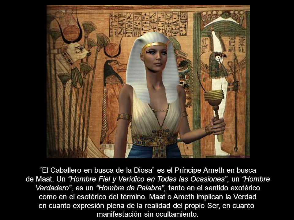 El Caballero en busca de la Diosa es el Príncipe Ameth en busca