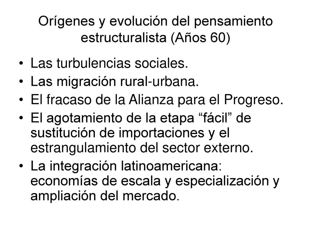 Orígenes y evolución del pensamiento estructuralista (Años 60)
