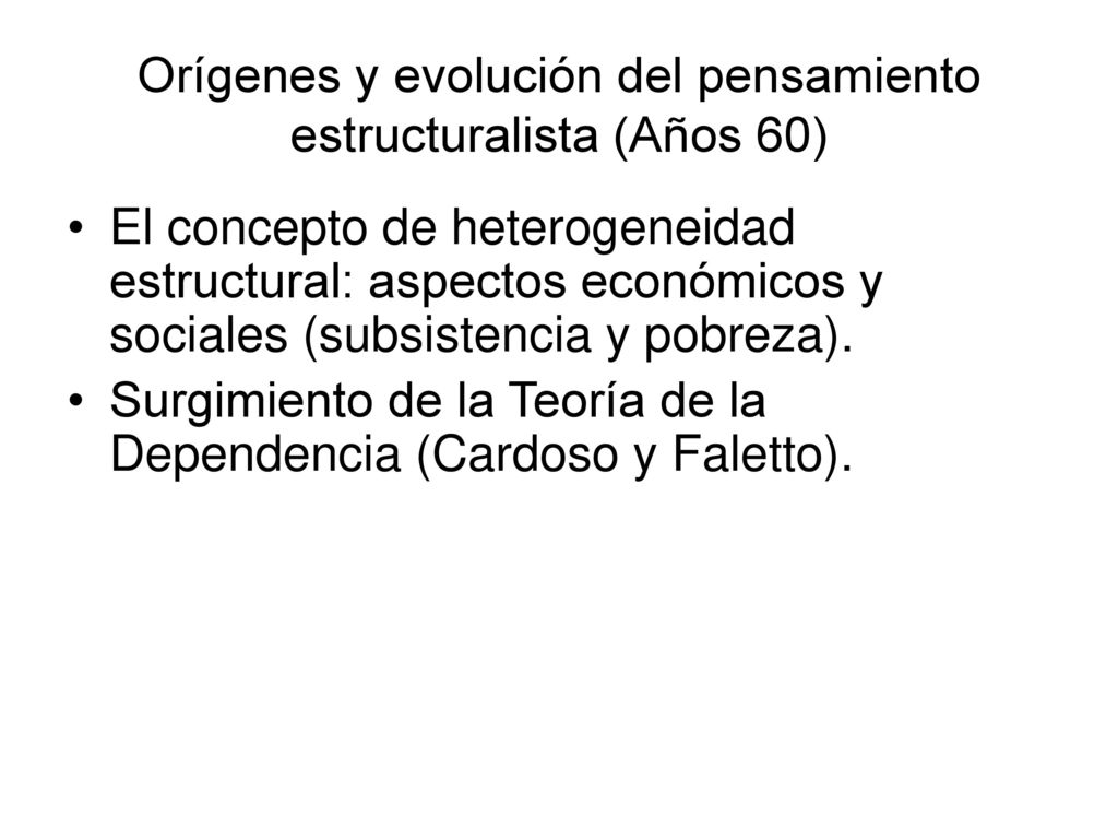 Orígenes y evolución del pensamiento estructuralista (Años 60)