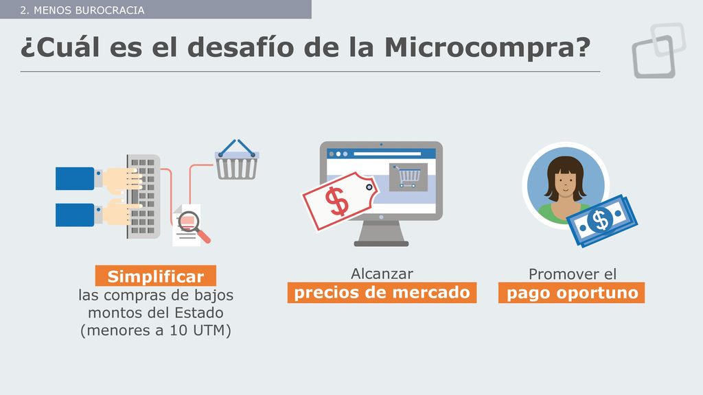Simplificar las compras de bajos montos del Estado (menores a 10 UTM)