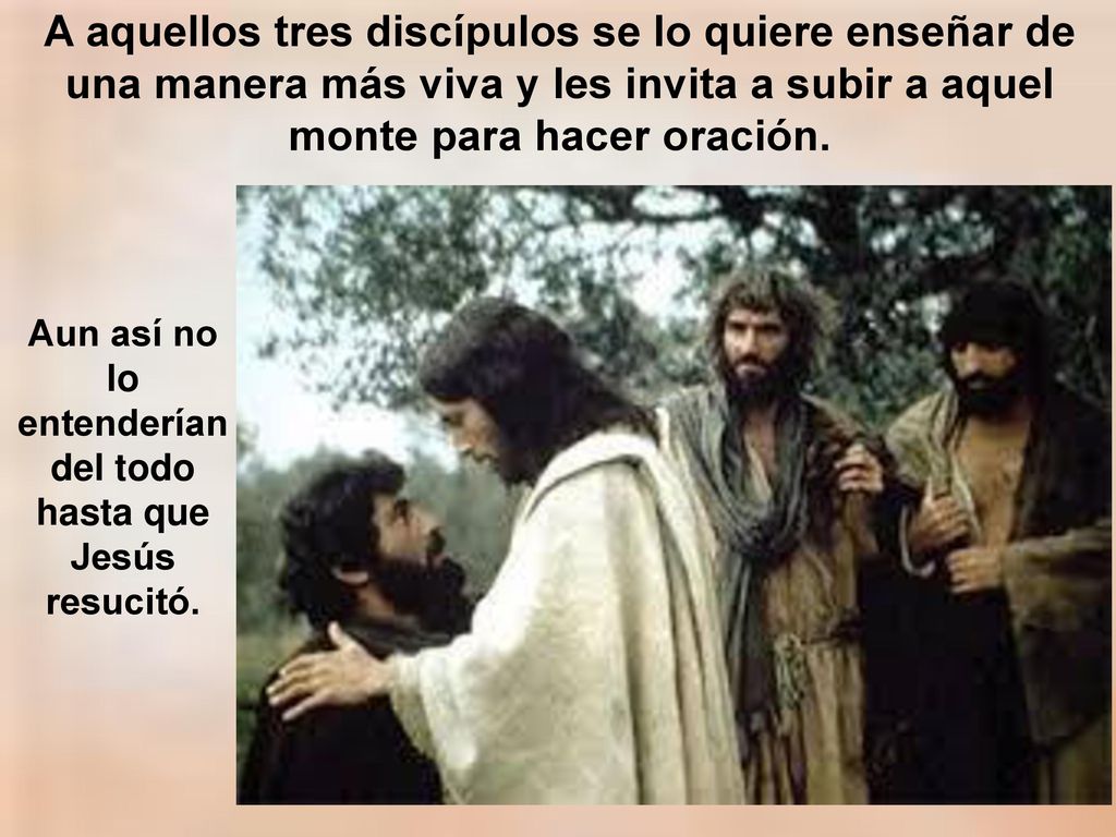 Aun así no lo entenderían del todo hasta que Jesús resucitó.