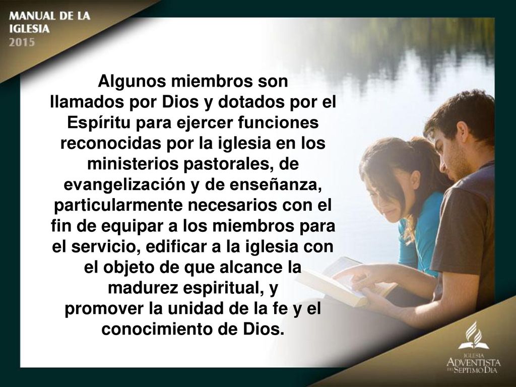 promover la unidad de la fe y el conocimiento de Dios.