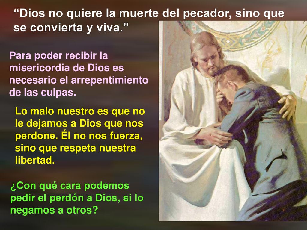 Dios no quiere la muerte del pecador, sino que se convierta y viva.