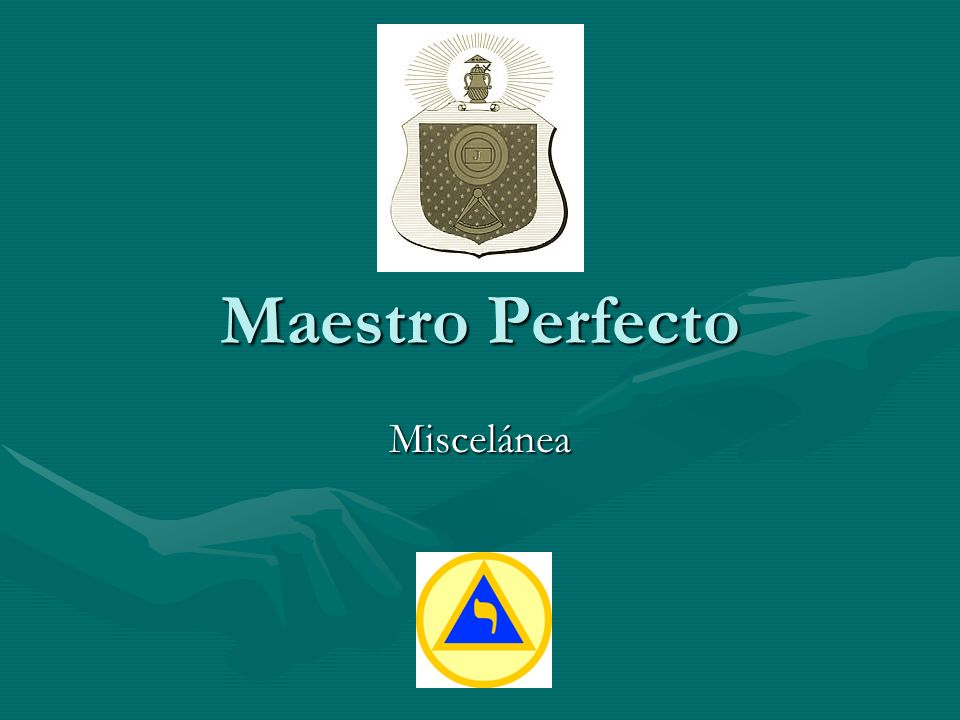 Maestro Perfecto Miscelánea