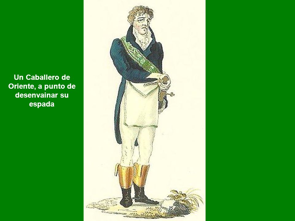 Un Caballero de Oriente, a punto de desenvainar su espada
