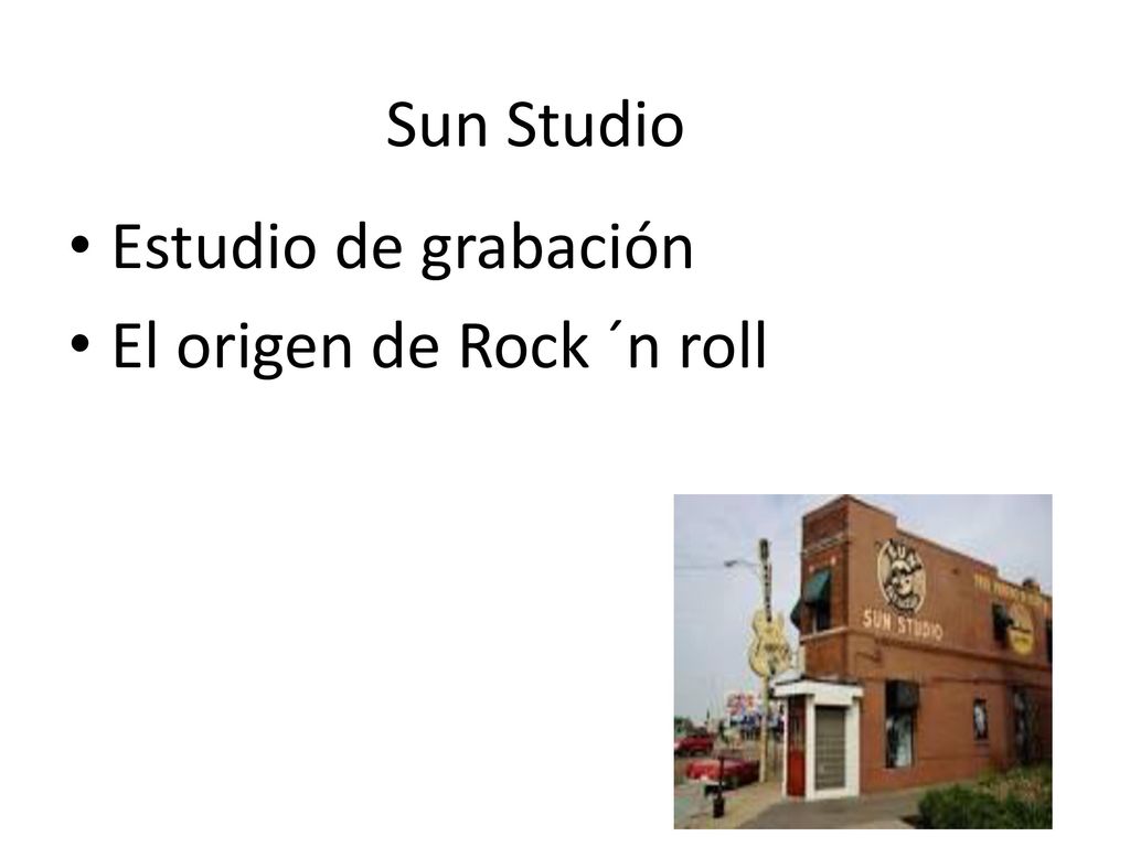 Sun Studio Estudio de grabación El origen de Rock ´n roll