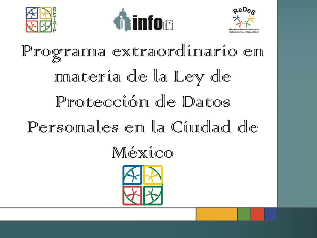 Programa extraordinario en materia de la Ley de Protección de Datos Personales en la Ciudad de México