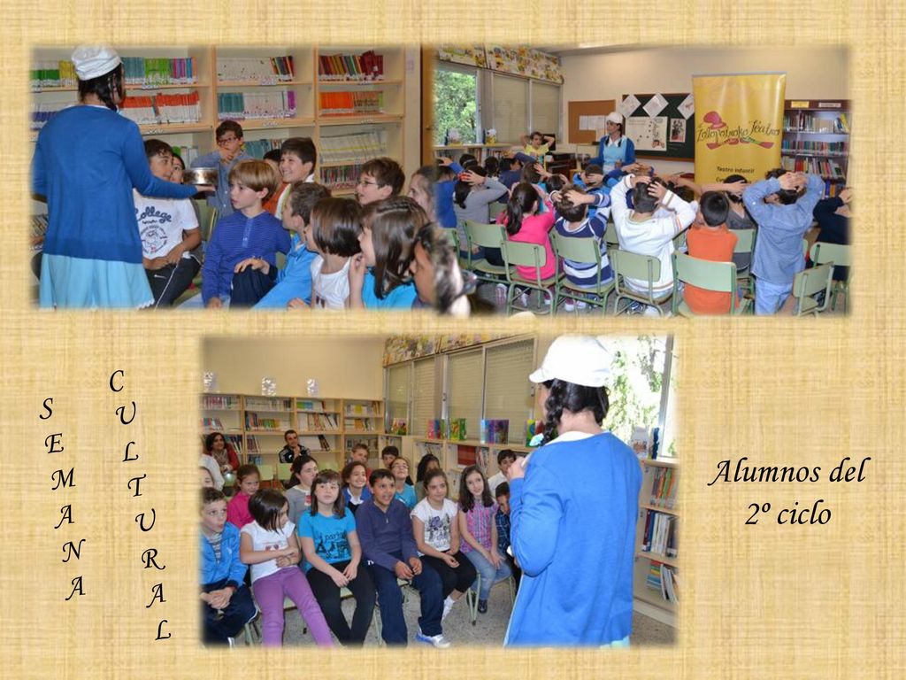 C U L T R A S E M A N Alumnos del 2º ciclo