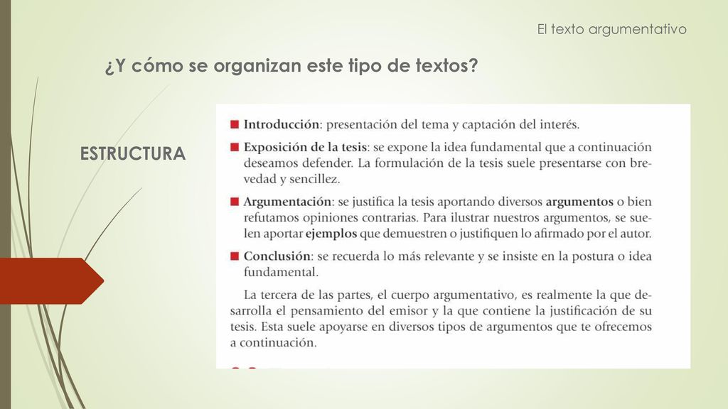 ¿Y cómo se organizan este tipo de textos