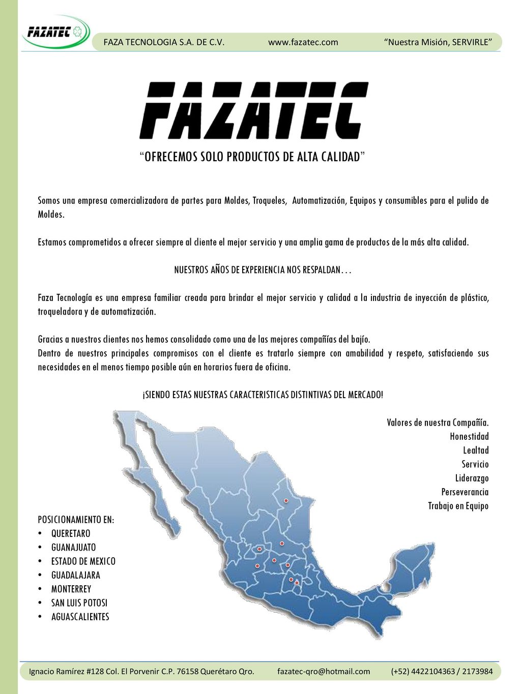 OFRECEMOS SOLO PRODUCTOS DE ALTA CALIDAD
