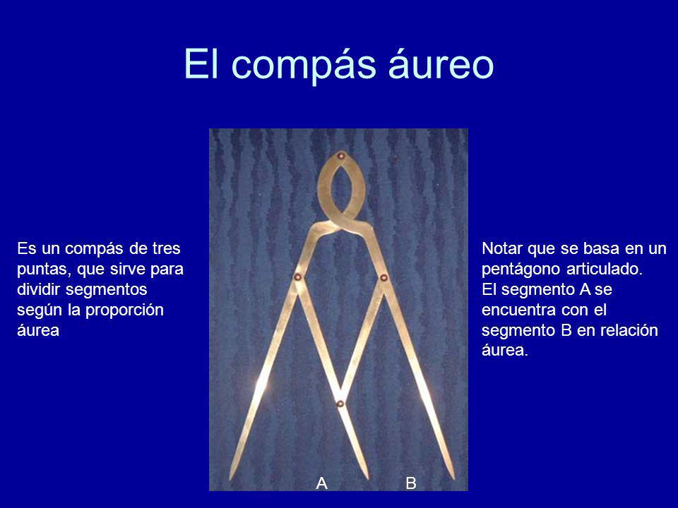 El compás áureo Es un compás de tres puntas, que sirve para