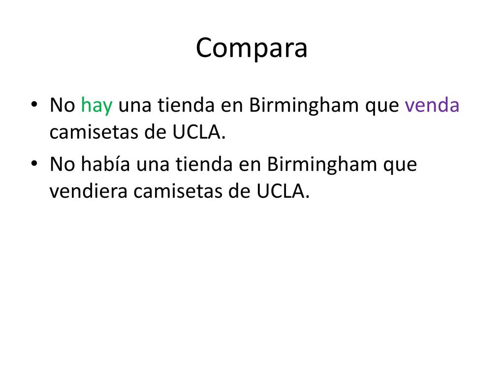 Compara No hay una tienda en Birmingham que venda camisetas de UCLA.