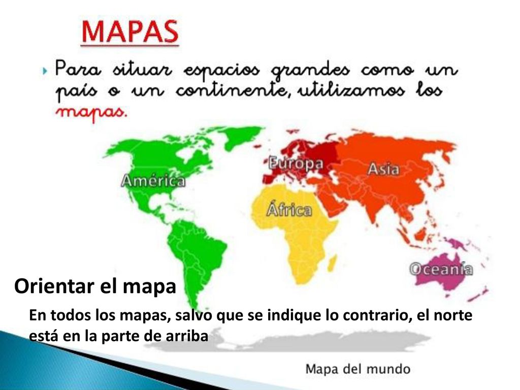 En todos los mapas, salvo que se indique lo contrario, el norte está en la parte de arriba