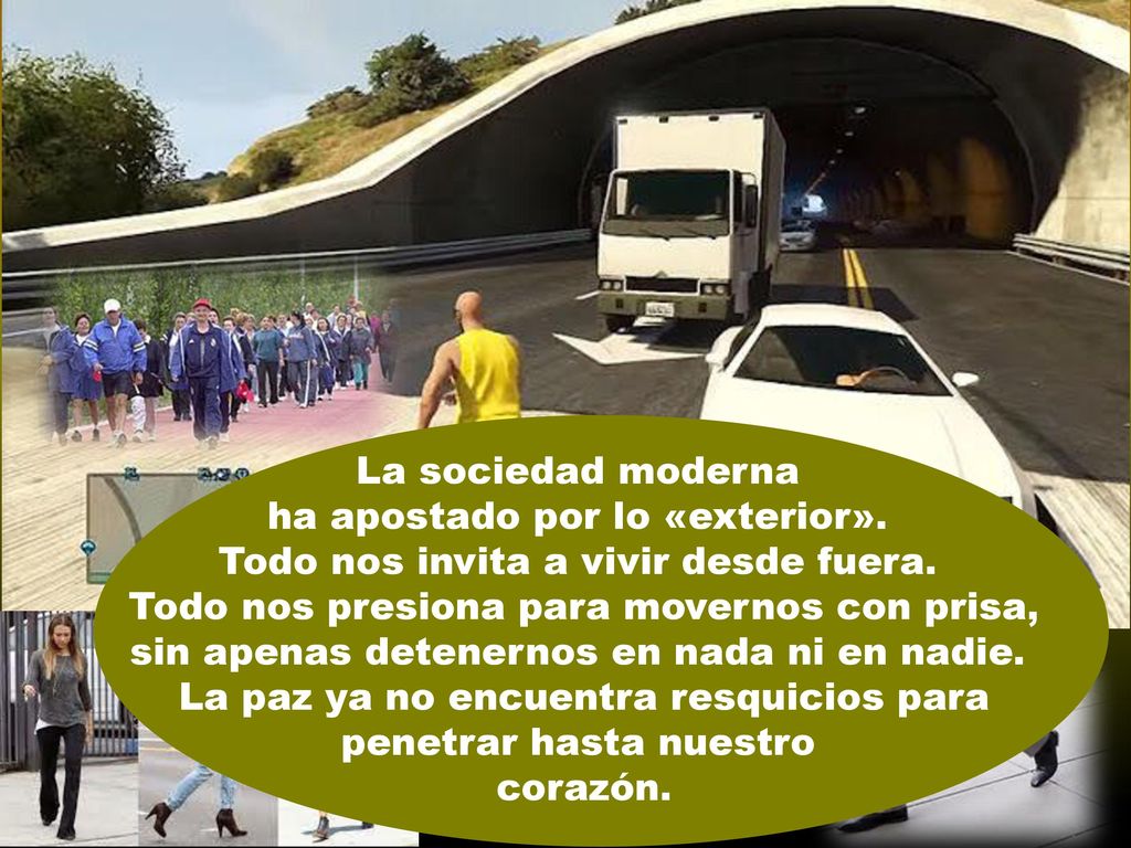 ha apostado por lo «exterior». Todo nos invita a vivir desde fuera.