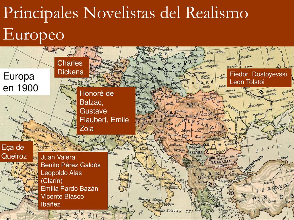 Principales Novelistas del Realismo Europeo