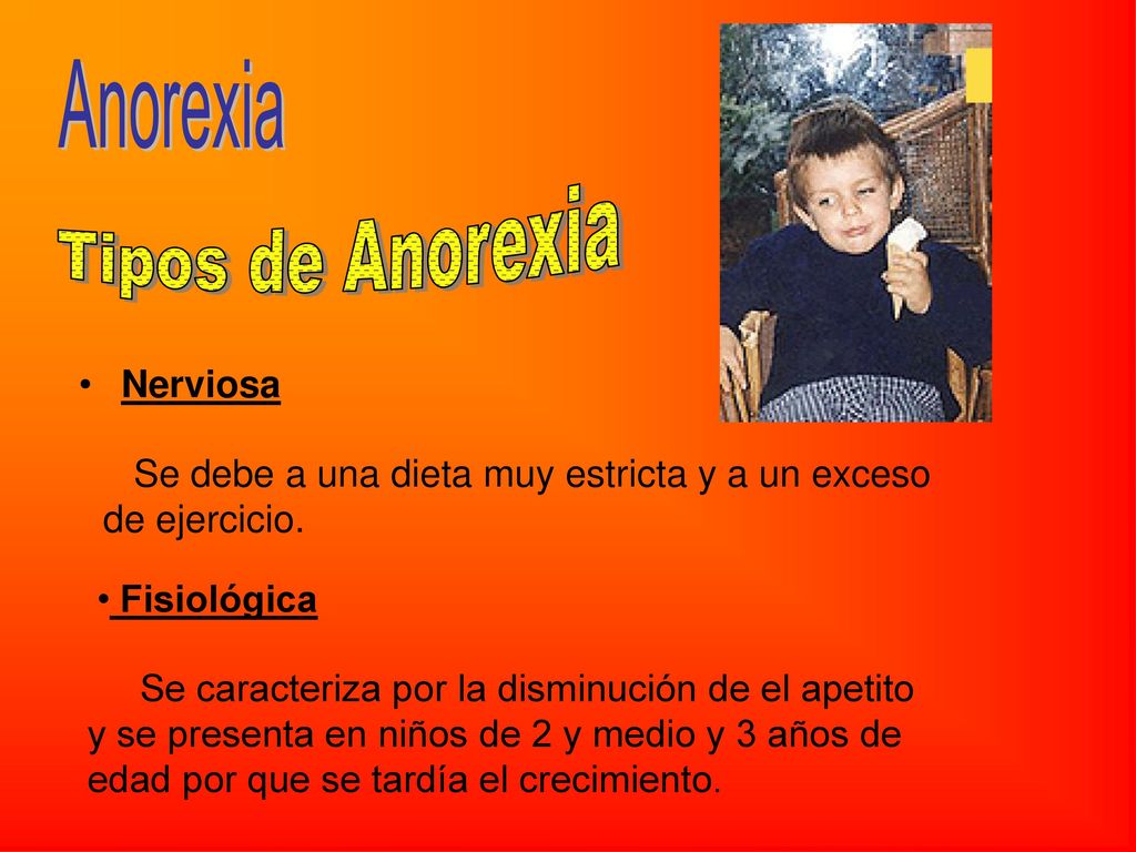Anorexia Tipos de Anorexia Nerviosa