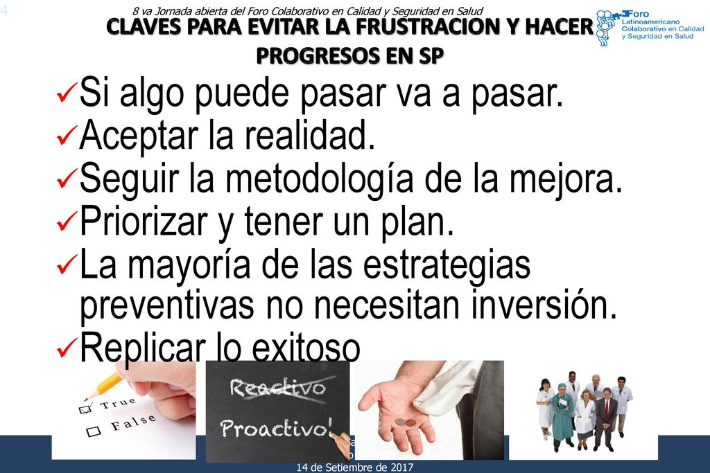 CLAVES PARA EVITAR LA FRUSTRACION Y HACER PROGRESOS EN SP