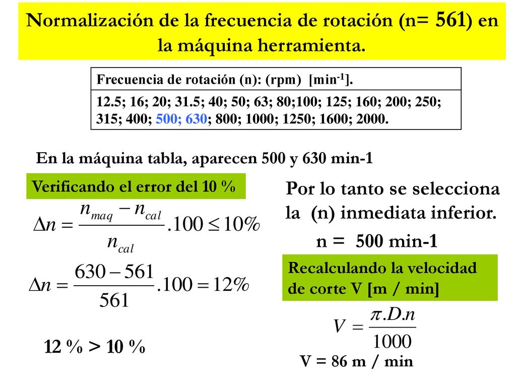 Por lo tanto se selecciona la (n) inmediata inferior.