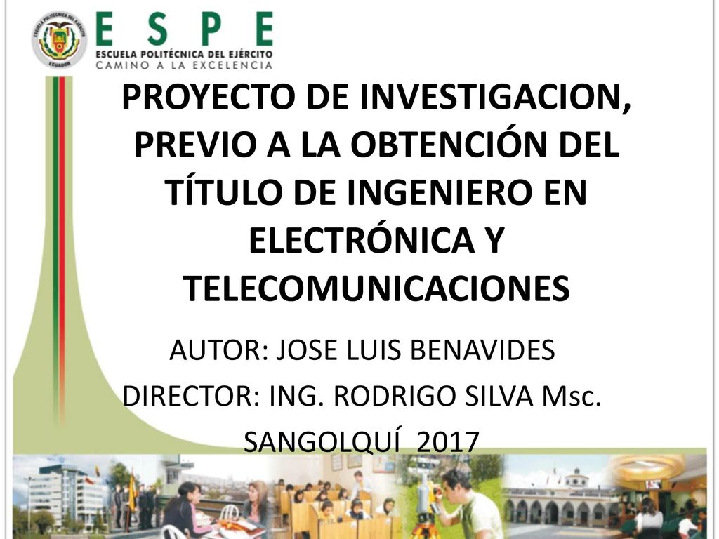 PROYECTO DE INVESTIGACION, PREVIO A LA OBTENCIÓN DEL TÍTULO DE INGENIERO EN ELECTRÓNICA Y TELECOMUNICACIONES