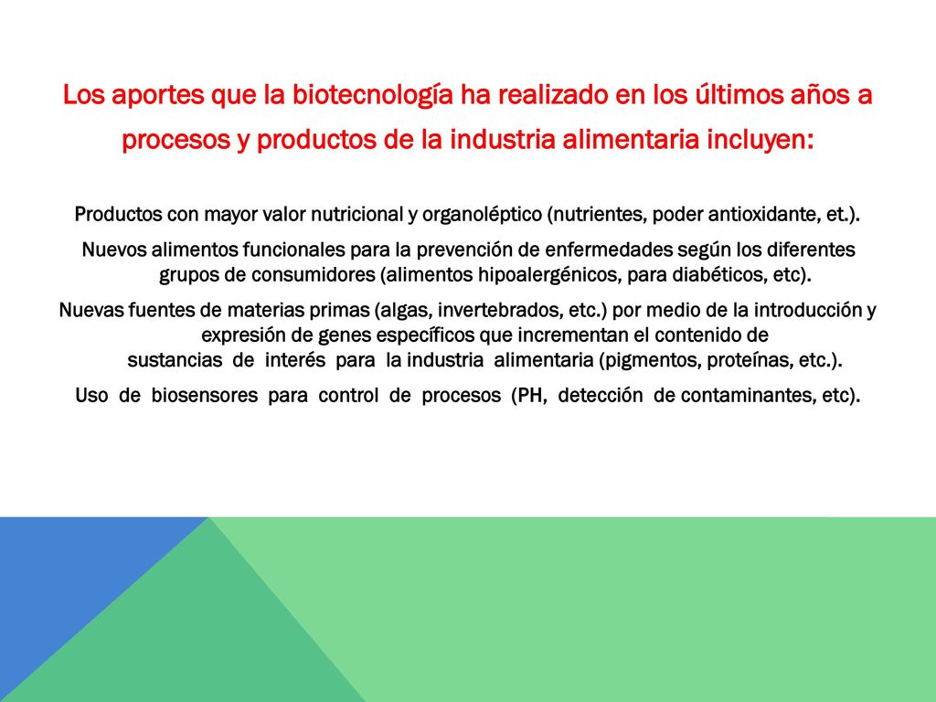 Los aportes que la biotecnología ha realizado en los últimos años a