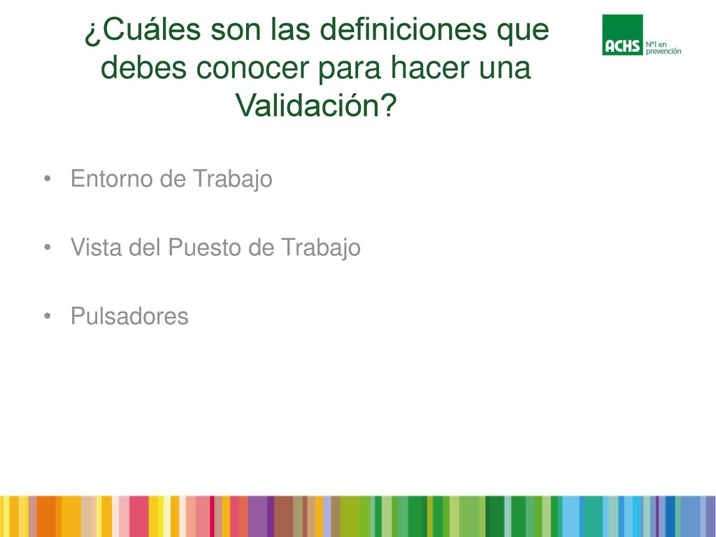 ¿Cuáles son las definiciones que debes conocer para hacer una Validación