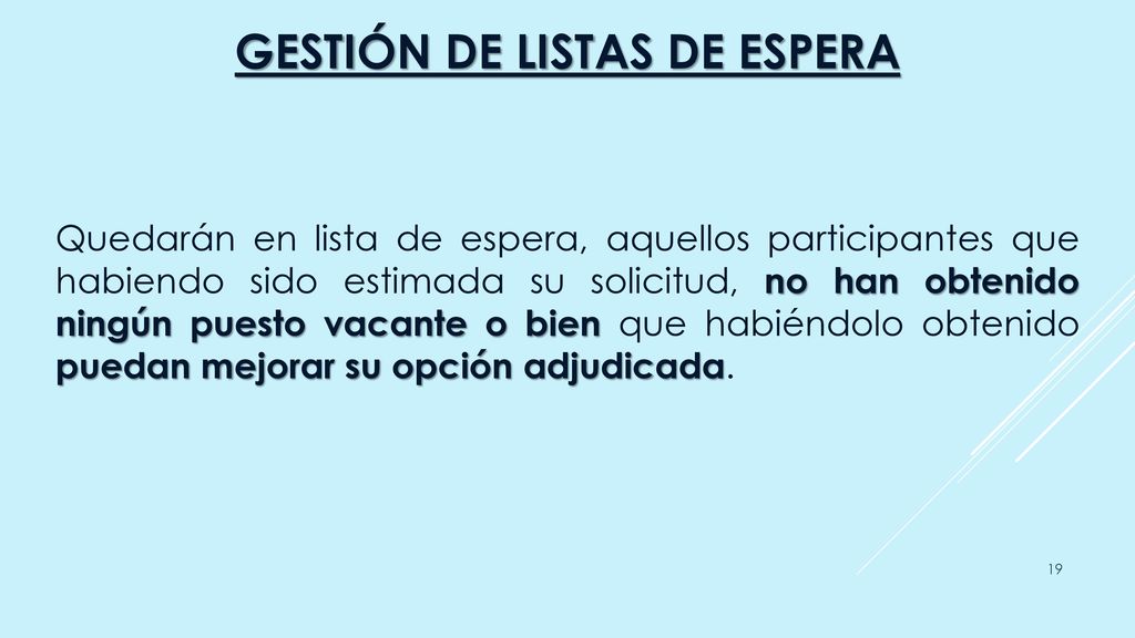 Gestión de listas de espera