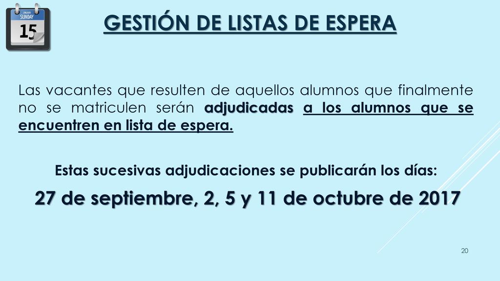 Gestión de listas de espera