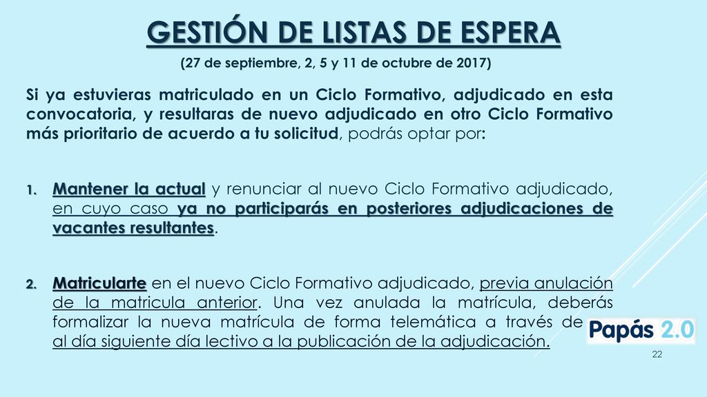 Gestión de listas de espera