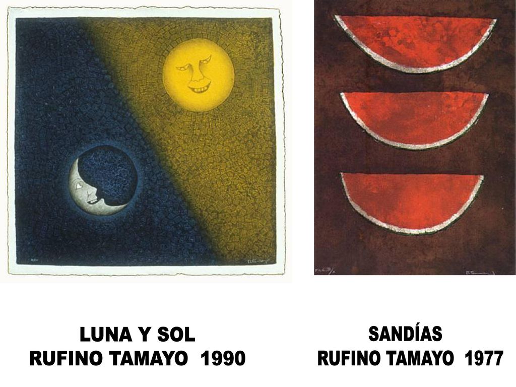 SANDÍAS RUFINO TAMAYO 1977 LUNA Y SOL RUFINO TAMAYO 1990